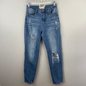 Altard State Distressed High Rise Skinny Jeans Blue Medium Wash 27/S DJ23228F06